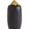 Dipped Golden Crackle/Black Cylinder Vase Home -Global Views 3050018898 RLLD 1