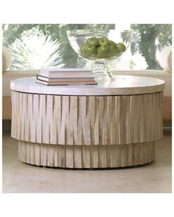 Round Teeter Totter Stone Cocktail Table Home