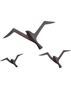 Metallic Flock Wall Decor Home