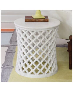 Marble Arabesque Side Table Home