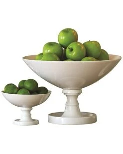 White Grand Pedestal Bowl Home