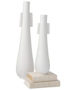 Tear Drop Vase W/Handles Home