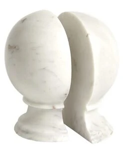 Marble Sphere Bookends Home