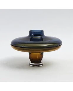 Low Cobalt Over Amber Vase Home -Global Views 3050329155 RLLD 2