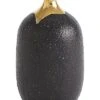 Dipped Golden Crackle/Black Cylinder Vase Home