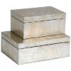 Champagne Silver Leaf Box Home -Global Views 3050555837 RLLD 1