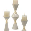Set Of 3 Global Views Hourglass Pillars Home -Global Views 3050555870 RLLD 1