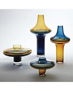 Tall Amber Over Cobalt Vase Home -Global Views 3050555878 RLLD 4