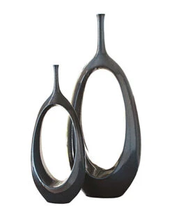 Open Oval Ring Vase Home