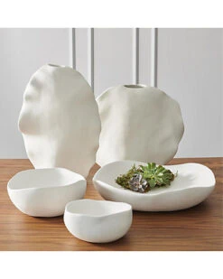 Organic Round Bowl Home -Global Views 3050556051 RLLD 3