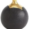 Dipped Golden Crackle/Black Sphere Vase Home -Global Views 3050589394 RLLD 1
