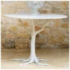 White Faux Bois Dining Table Home -Global Views 3050786764 RLLD 1